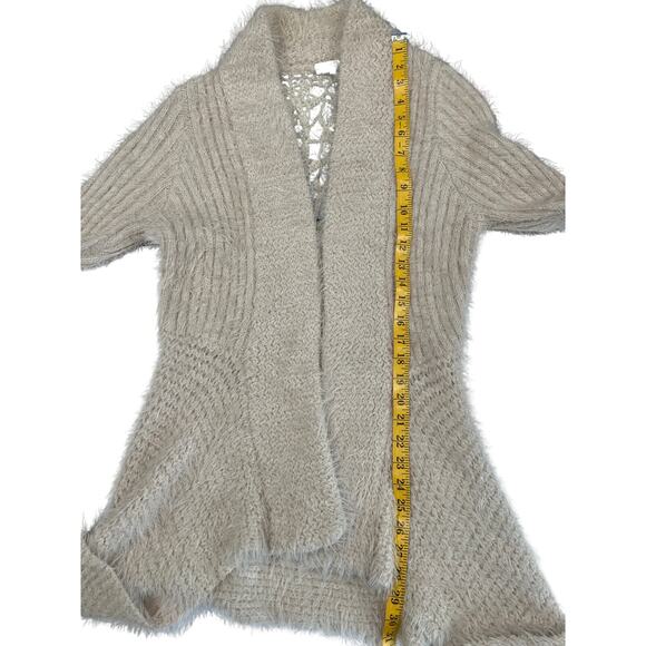 Ryu: Boho Lace Style Back Open Knit Cardigan Women's Size M/L Western Festival - Picture 9 of 10